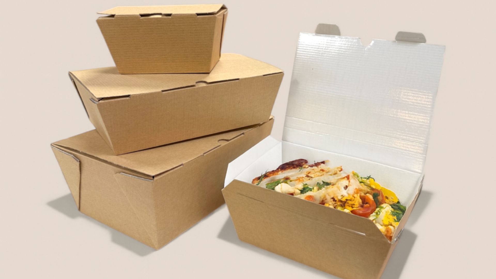 Nuevas cajas de cartón microcanal y microondables de Envapro para el servicio take away